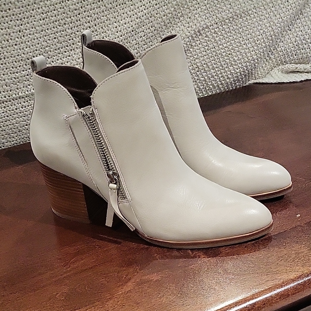 Donald J. Pliner White Ankle Booties